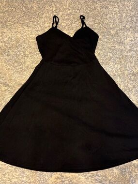 wild fable Black Mini Dress with Spaghetti Straps